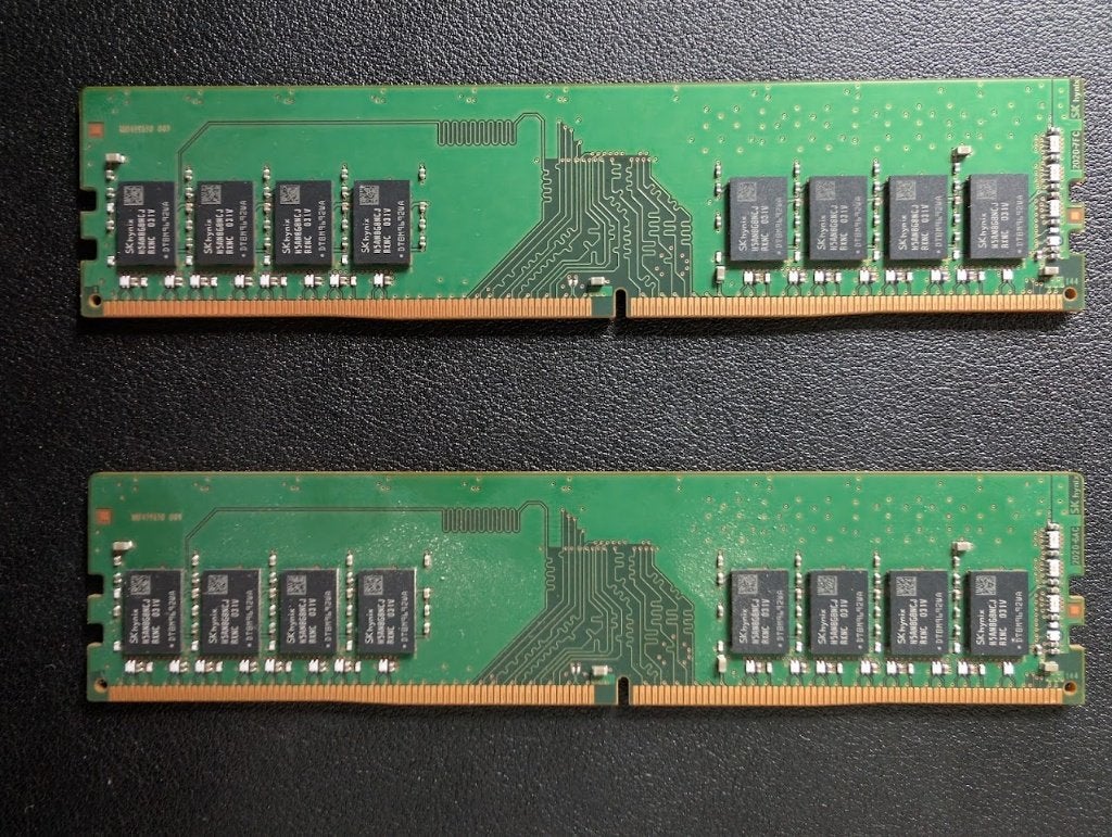 RAM de bureau SK hynix 16 Go (2 x 8 Go) DDR4 3200 testée, Enlèvement ou Envoi, DDR4, Utilisé, Desktop