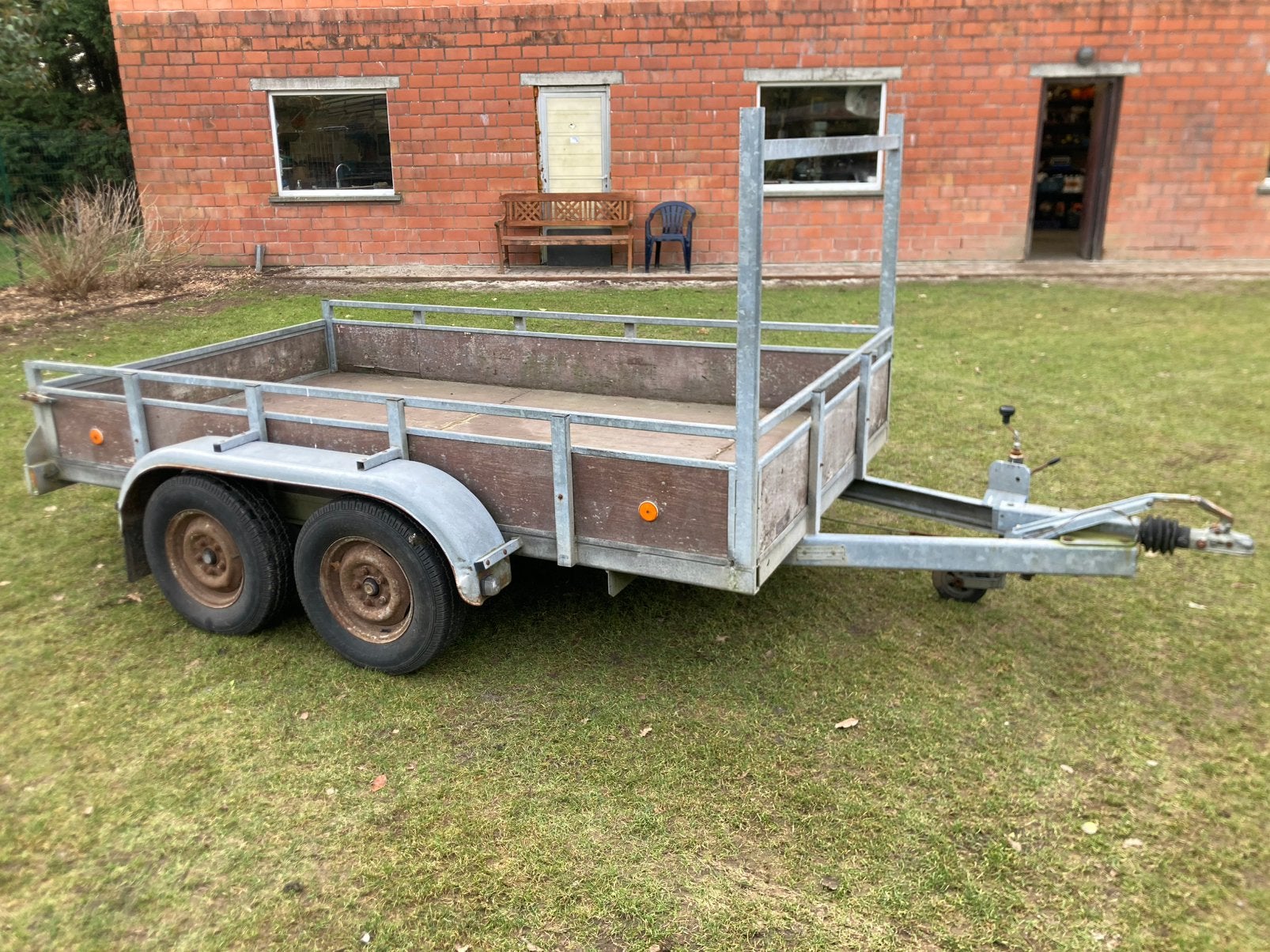 Aanhanger BCW geremd 2000kg, Ophalen, Gebruikt