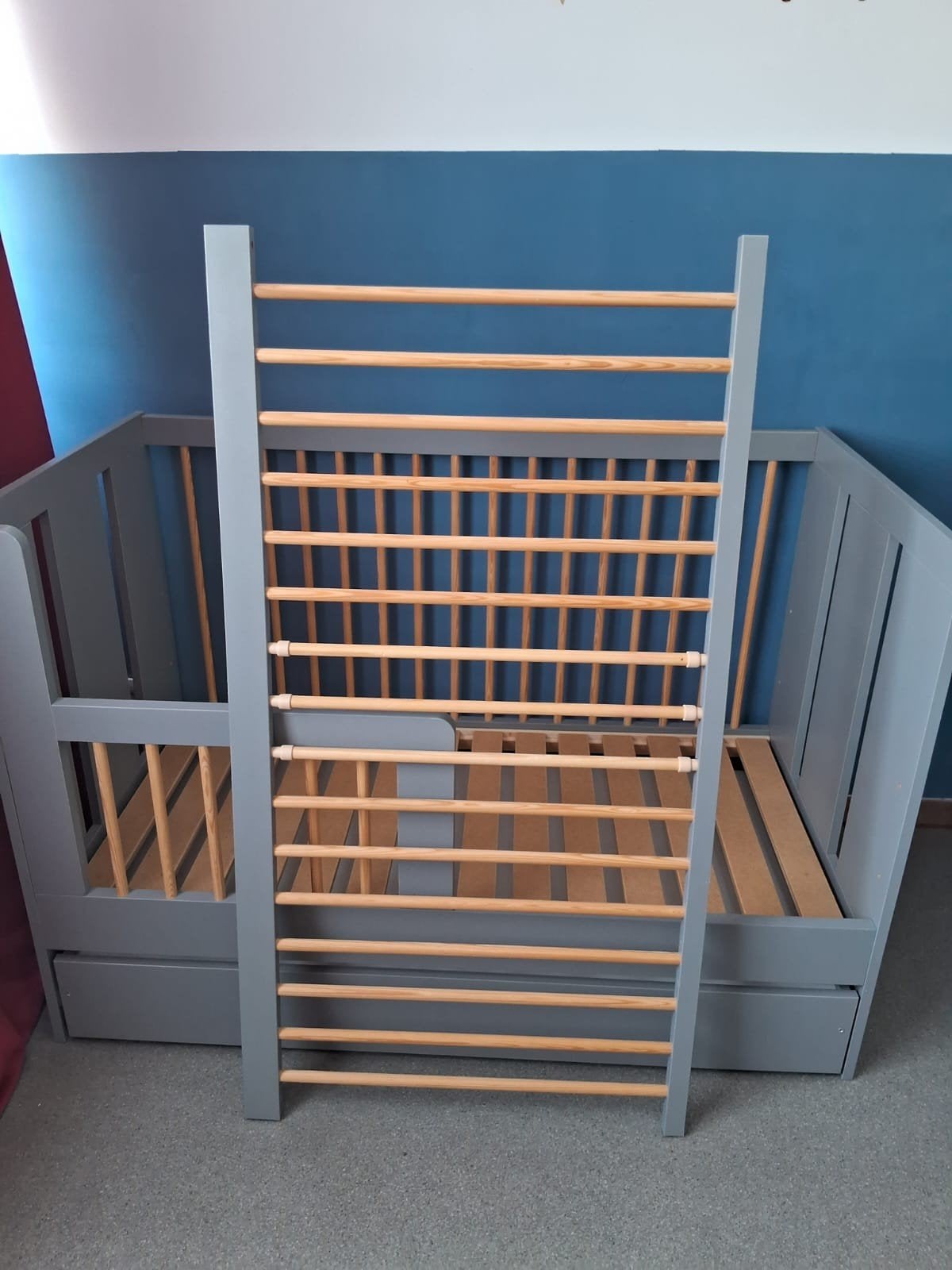 lit à barrière évolutif - 3 hauteurs 120cm x 60cm, Enlèvement, Autres dimensions, Moins de 160 cm, Autres types