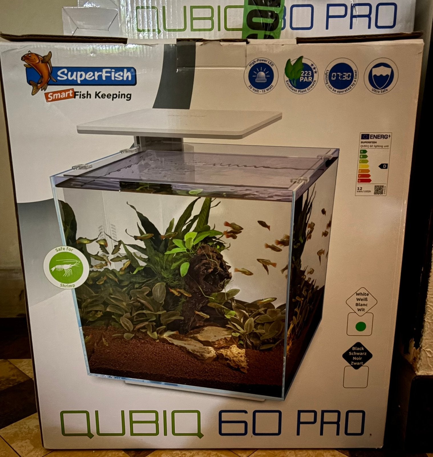 Aquarium 60L, Enlèvement, Comme neuf
