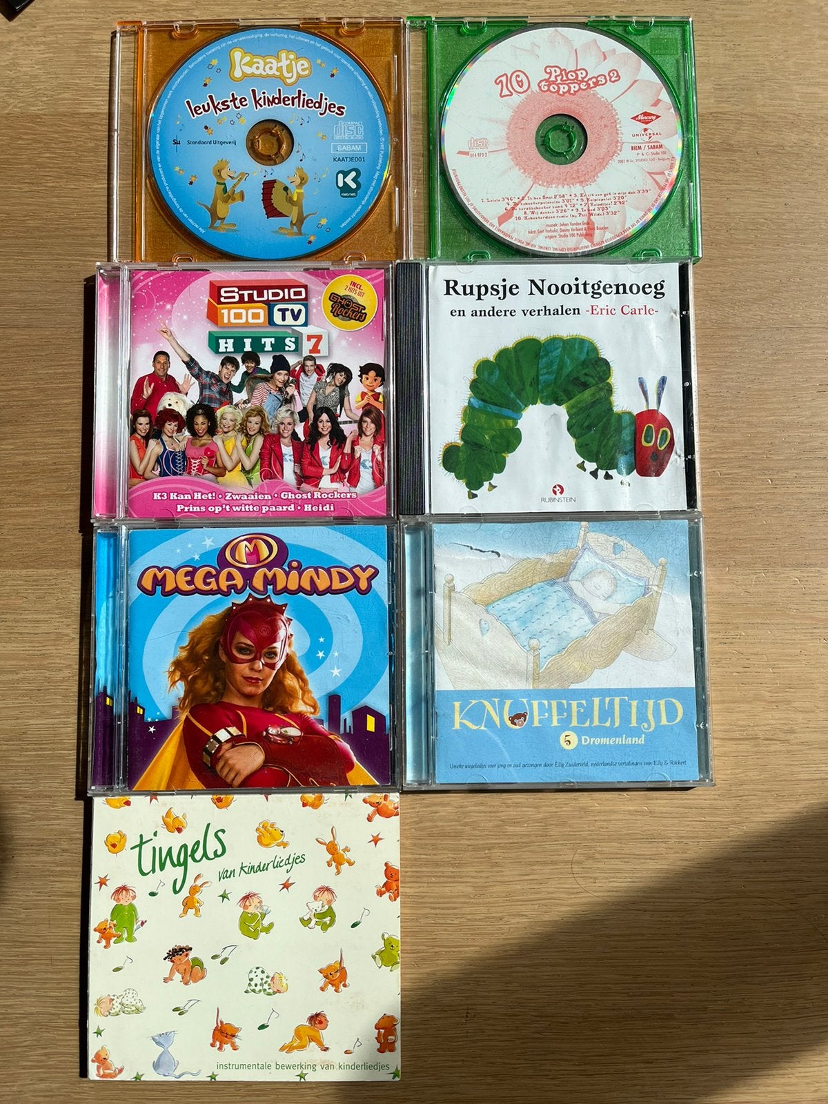 7 CD’s met kinderliedjes en verhalen, Cd's en Dvd's, Ophalen of Verzenden, Gebruikt, Muziek