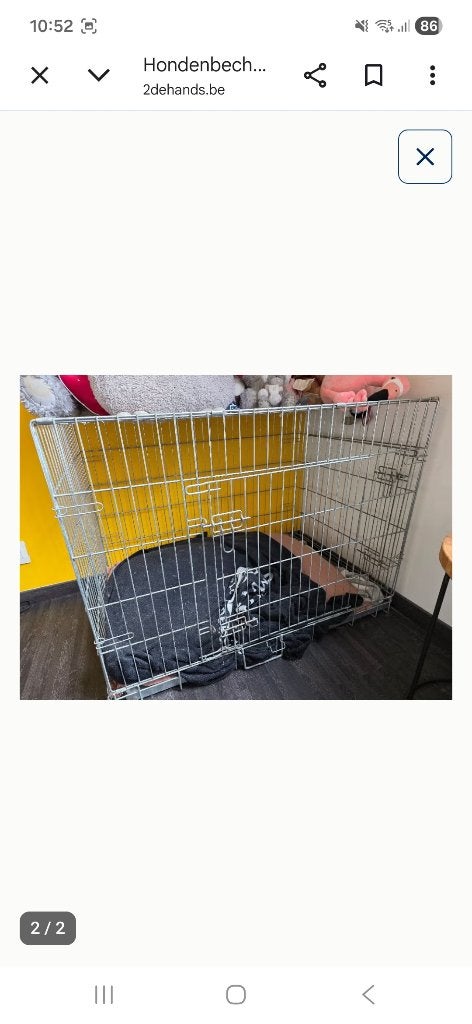 Honden bench, Dieren en Toebehoren, Ophalen, Gebruikt