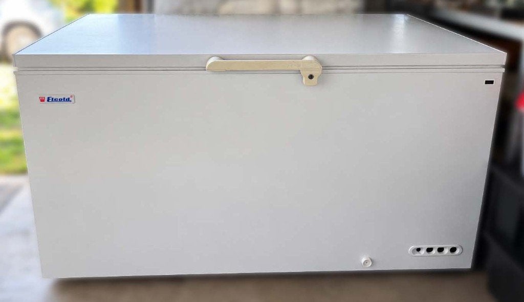 Grote Elcold diepvrieskist – professioneel model, Elektronische apparatuur, Vrieskist, Zo goed als nieuw, Vrijstaand, 90 cm of meer