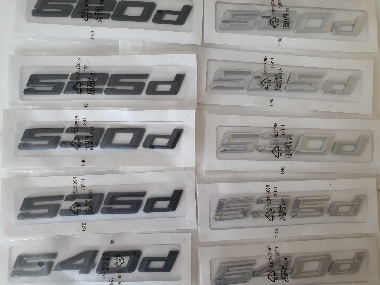 Bmw koffer logo 520d 525d 530d 535d 540d Gt chroom of zwart, Ophalen of Verzenden
