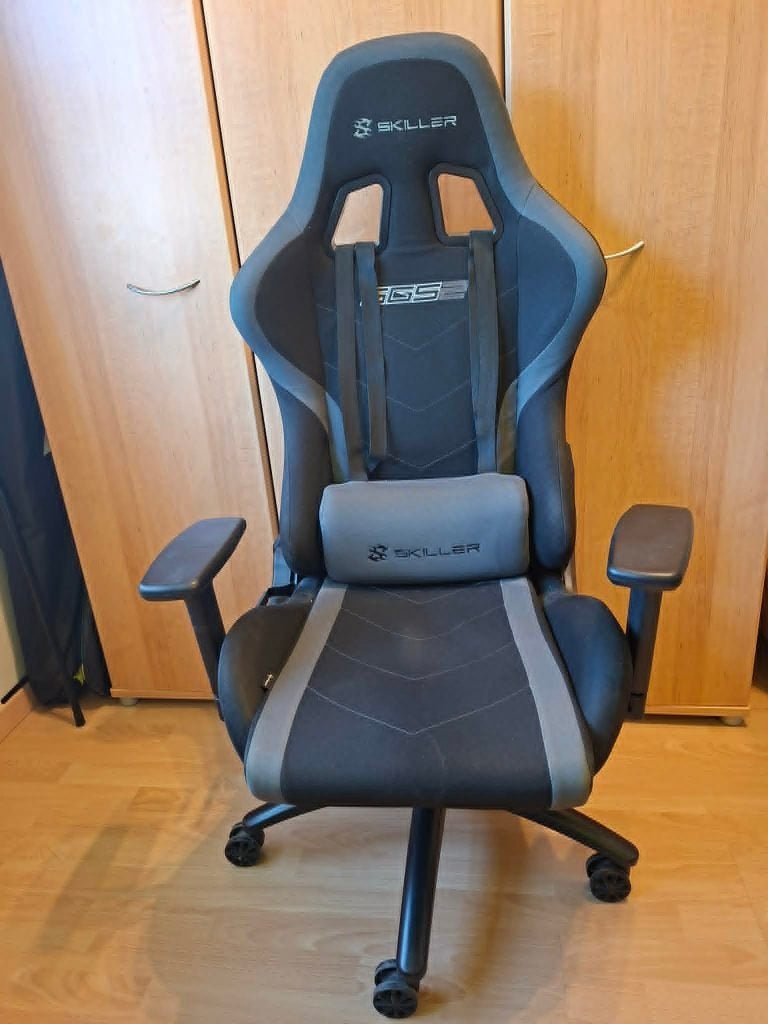 Gamingstoel SKILLER SGS2 - Sharkoon, Huis en Inrichting, Bureaustoelen, Gebruikt, Bureaustoel, Zwart, Gaming bureaustoel, Ophalen