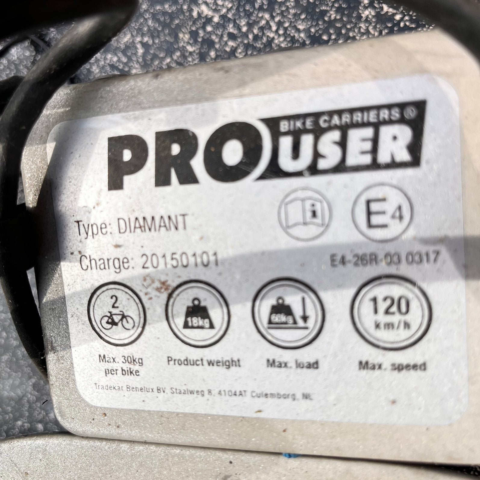 Te koop: fietsendrager vr elektrische fietsen, Enlèvement, Comme neuf