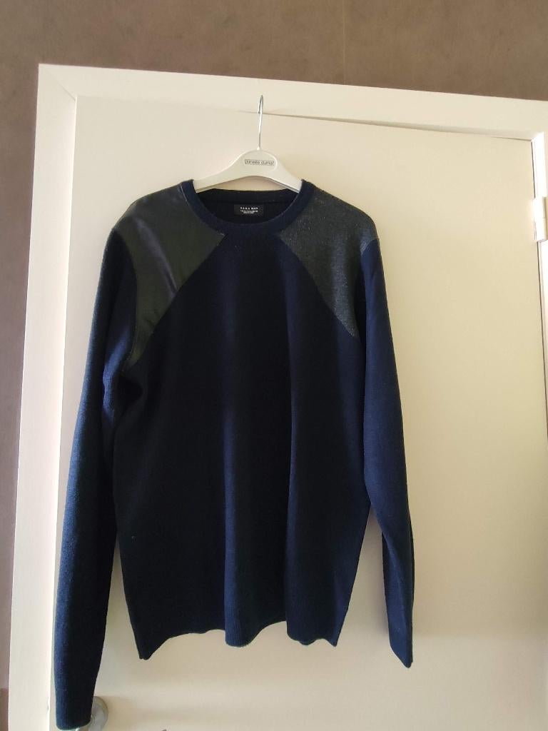 Trui blauw grijs aan schouders, Zara, maat XL of 44, Vêtements | Hommes, Pulls & Vestes, Zara, Taille 56/58 (XL), Enlèvement, Porté