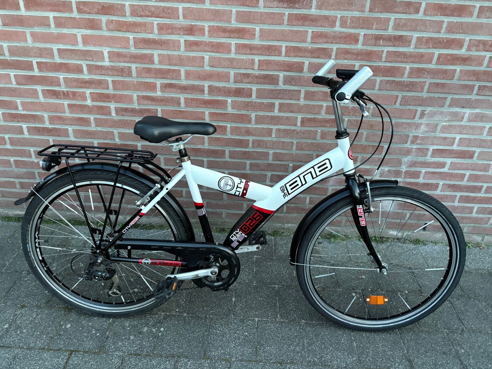 BNB Cityrider 026 in unieke staat - sterke 26” kinderfiets, Velgrem, Versnellingen, Zo goed als nieuw, Ophalen