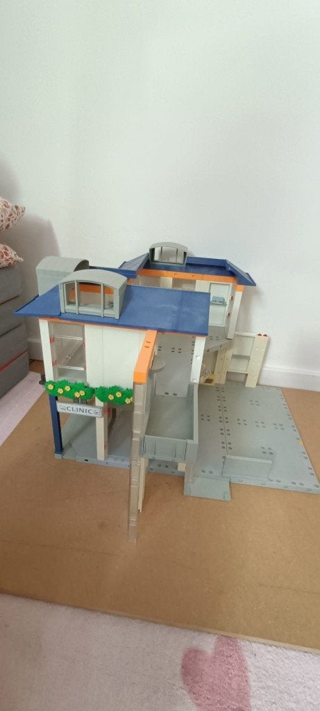 Hôpital vintage Playmobil, Enlèvement, Utilisé, Kit complet, Bâtiment