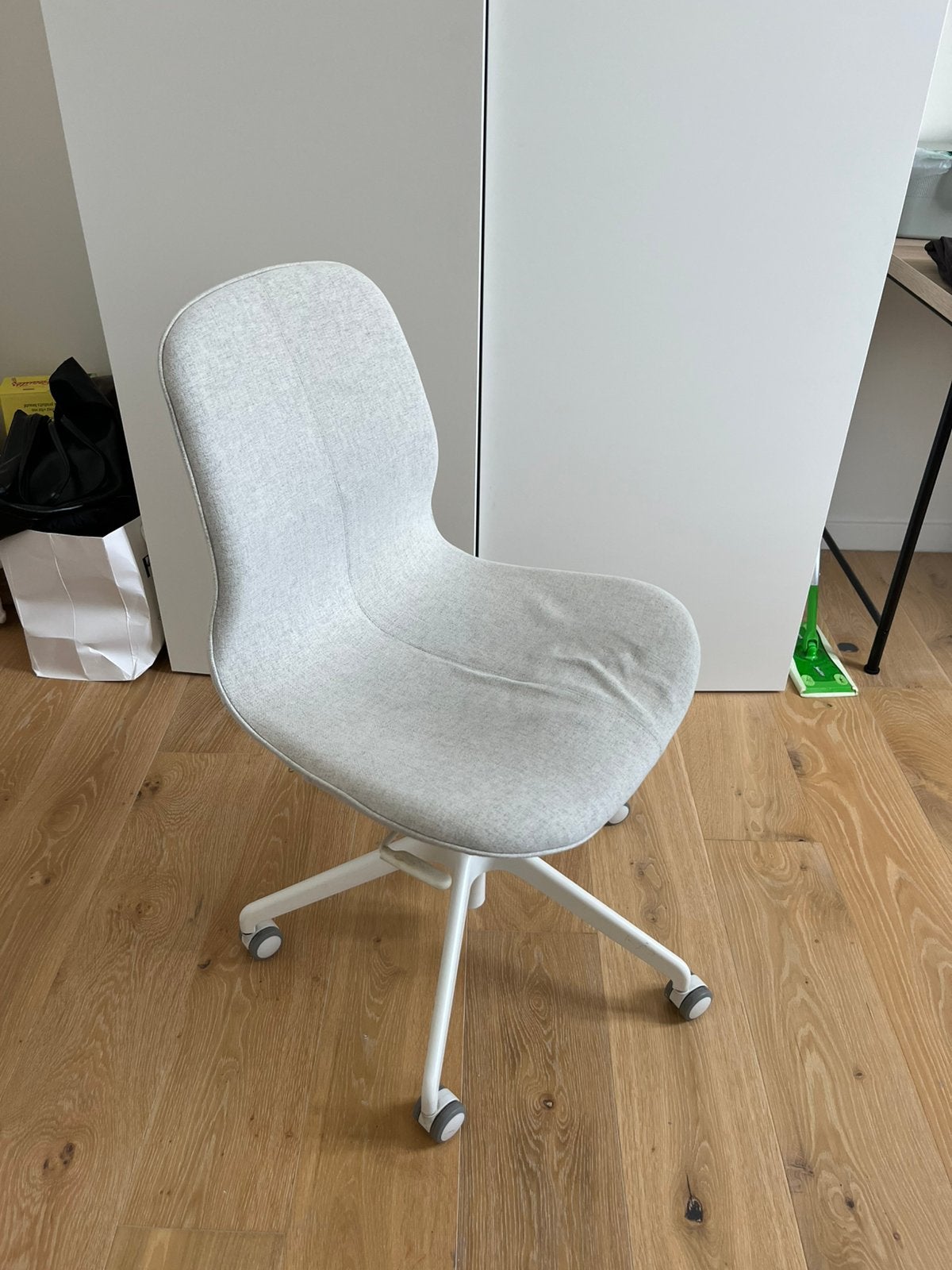 Langfjall IKEA bureaustoel grijs, Maison & Meubles, Enlèvement, Comme neuf, Gris, Chaise de bureau