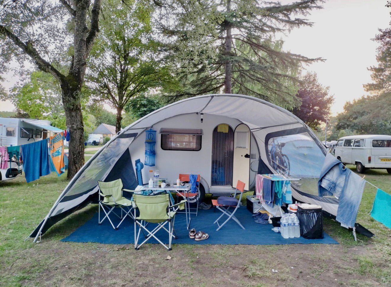 Herzog zonneluifel voor T@b Tab 320 RS igst, Caravans en Kamperen, Ophalen, Gebruikt