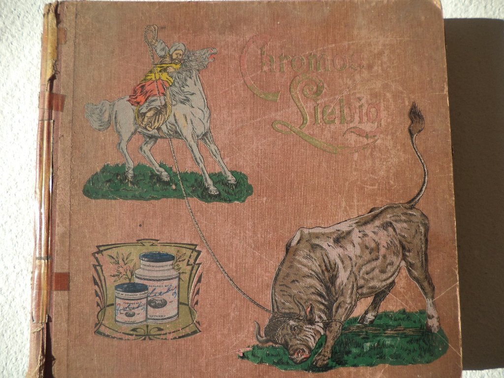 antiek LIEBIG prentenalbum chromo plaatjes prenten, volledig, Ophalen of Verzenden