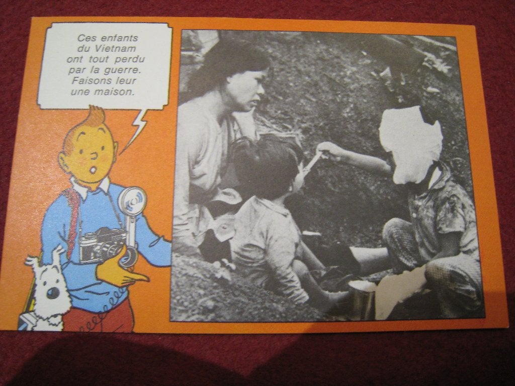 C P Campagne de l'Avent pour les enfants dans le  Tintin, Collections, Envoi, 1960 à 1980, Non affranchie, Bruxelles (Capitale)