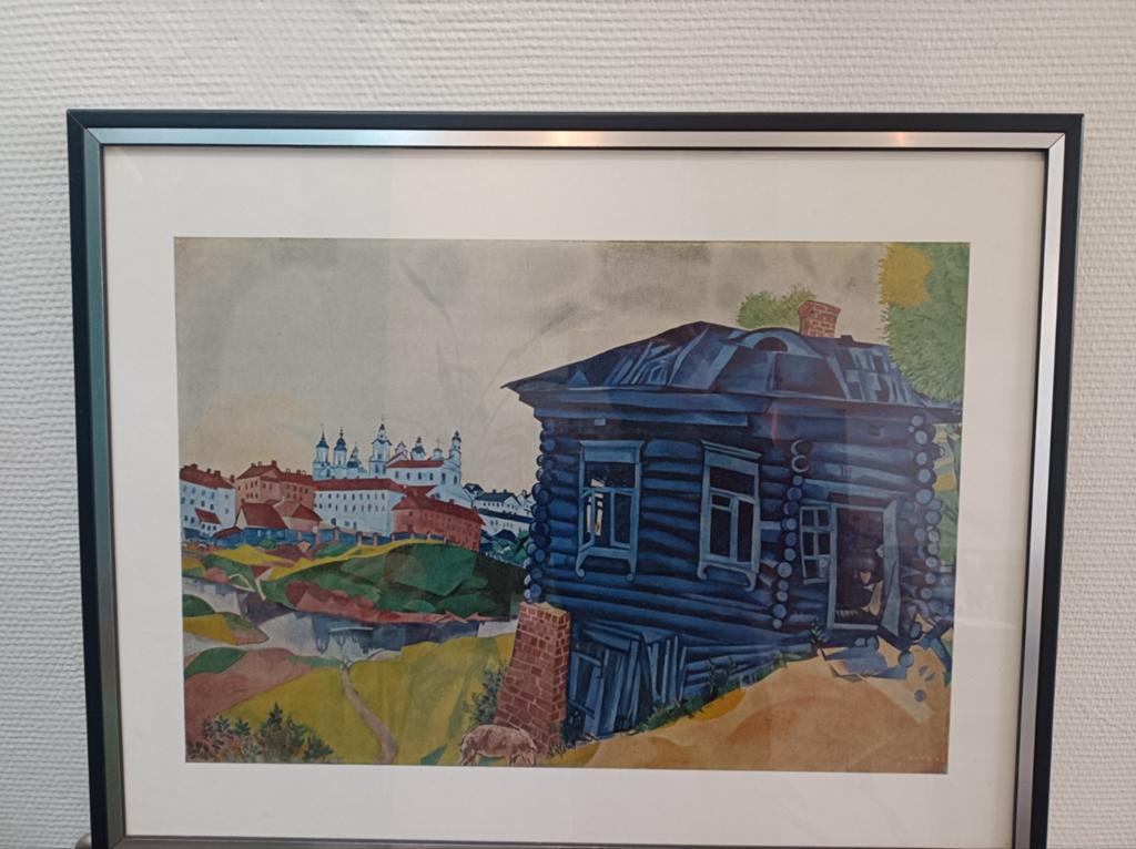 Marc Chagall - La Maison bleue, Antiek en Kunst, Ophalen