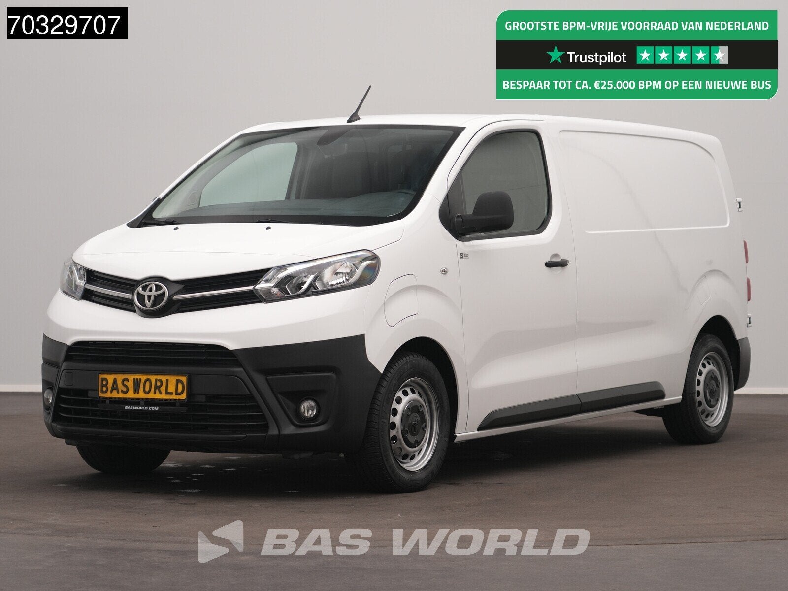 Toyota ProAce Electric 136pk 75kWh L2H1 Elektrisch AC/Climat, Auto's, Automaat, Stof, Gebruikt, Parkeersensor