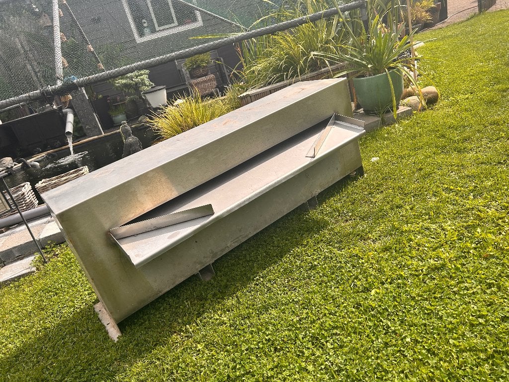 Waterval inox, Ophalen, Gebruikt