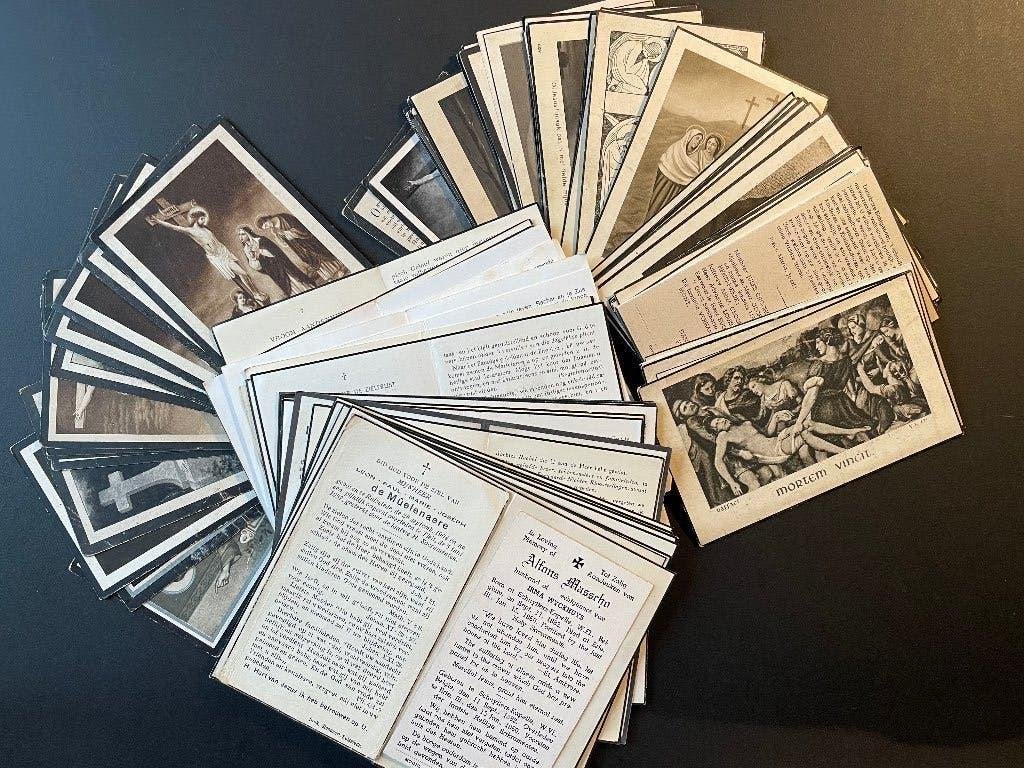 120 DOODSPRENTJES WEST-VLAANDEREN, Ophalen of Verzenden