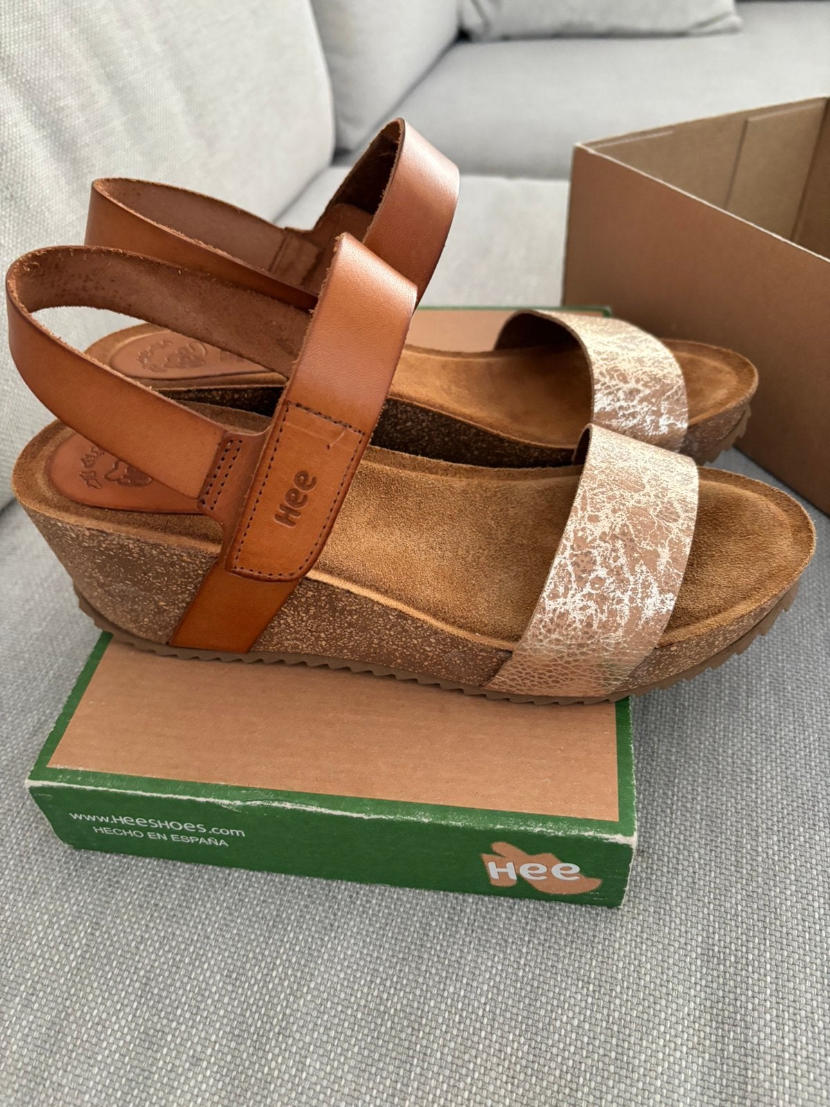 Nieuwe Damessandalen “Hee”, Kleding | Dames, Ophalen, Bruin, Nieuw, Sandalen of Muiltjes