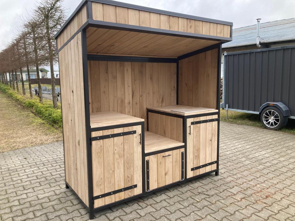 Buitenkeuken van eik, Tuin en Terras, Ophalen, Nieuw