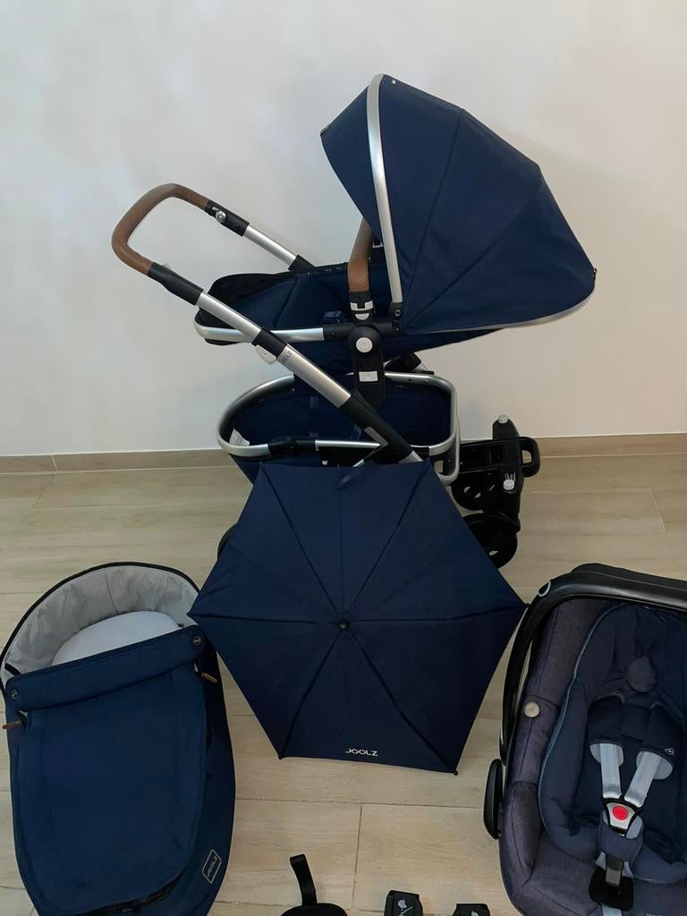 Joolz GEO 2 Parrot Blue kinderwagen 3-in-1 Complete Set, Kinderen en Baby's, Tweelingen en Meerlingen, Zo goed als nieuw, Kinderwagen of Buggy