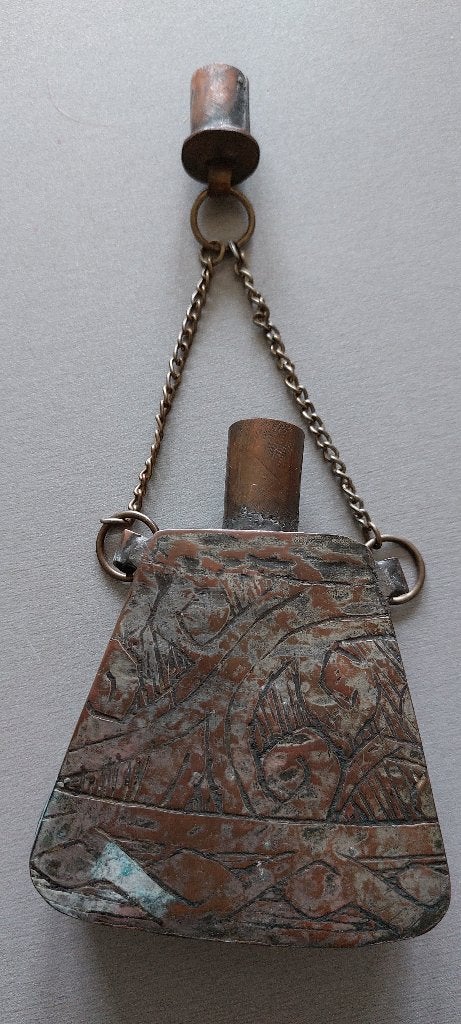 Vieille bouteille poire à poudre canon Afrique du Nord ? 19e, Enlèvement ou Envoi, Autres, Autres types