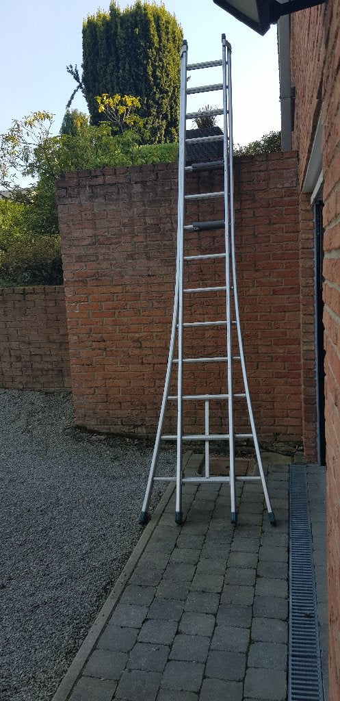 Double échelle, Bricolage & Construction, Échelles & Escaliers, Enlèvement, Utilisé, Échelle, 4 mètres ou plus