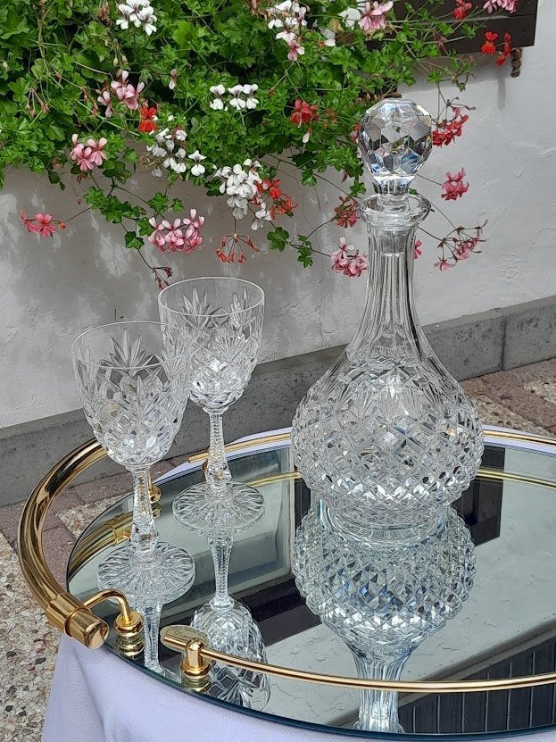 Bohemian Kristal set 7 st, Ophalen of Verzenden