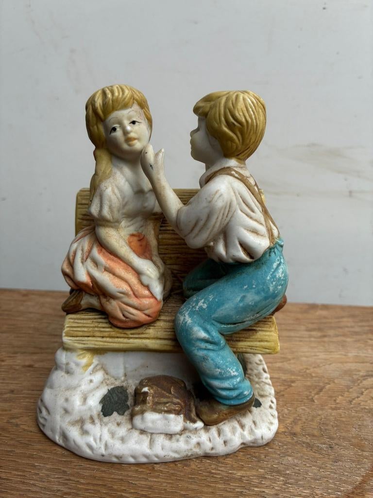 vintage biscuit porseleinen beeldje, Ophalen of Verzenden