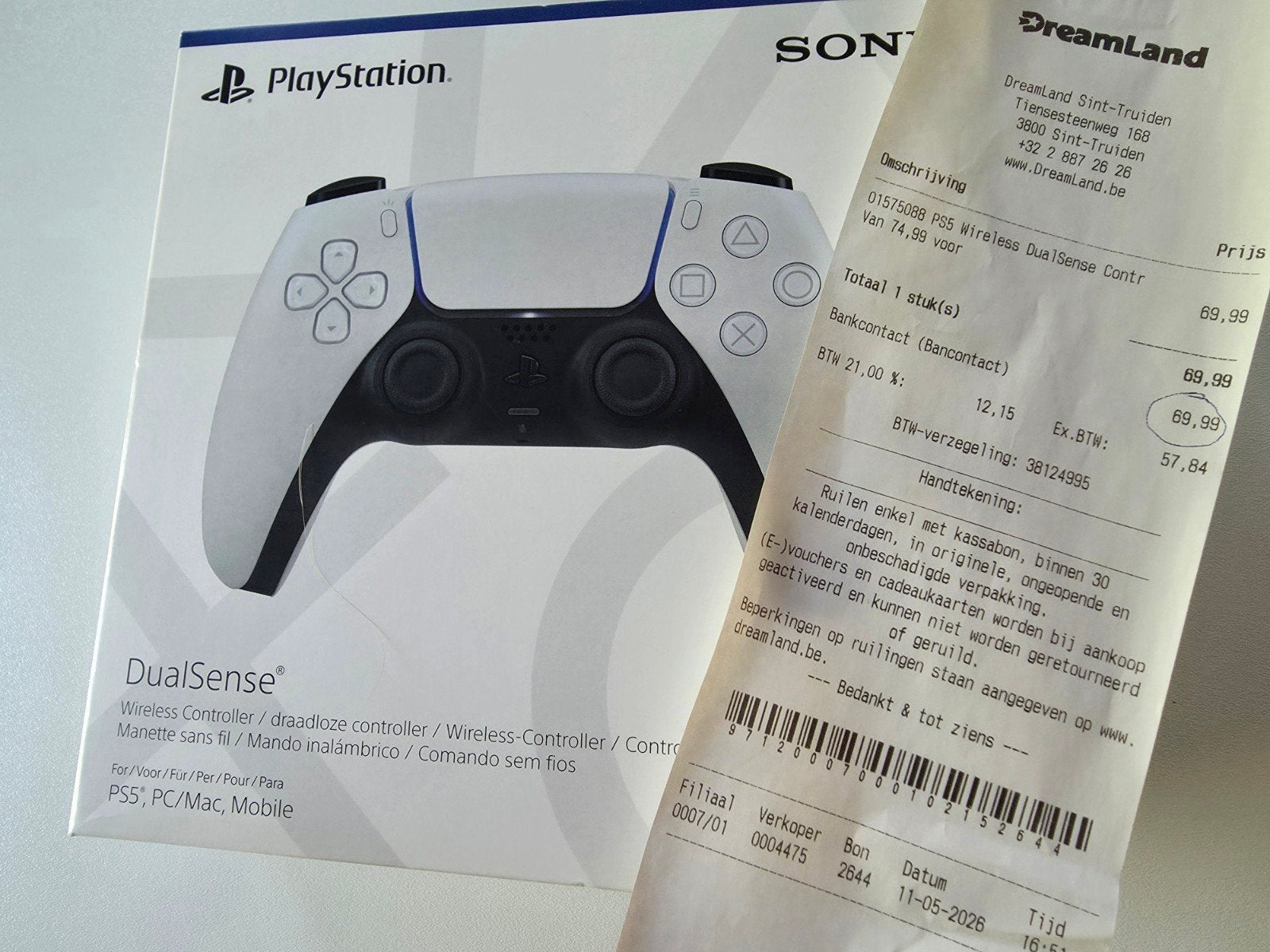 PS 5 Dual Sense controller NIEUW, Games en Spelcomputers, Ophalen, Controller