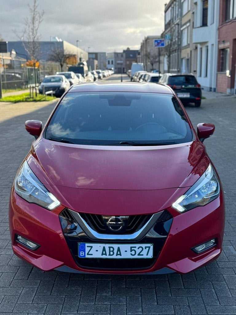 Nissan Micra | Benzine | Euro 6, Autos, Nissan, Rouge, Achat, 90 ch, Euro 6