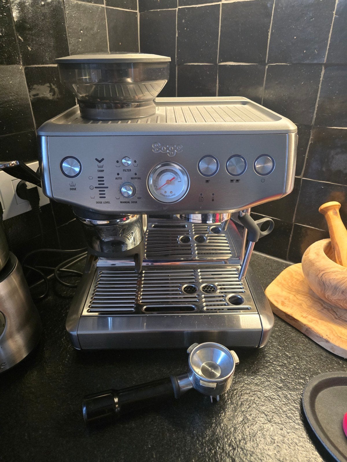 Sage Barista Express, Ophalen