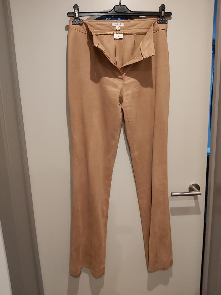 suédine broek, mt 40, un1deux2trois3, Kleding | Dames, Maat 38/40 (M), Bruin, Ophalen of Verzenden, Zo goed als nieuw