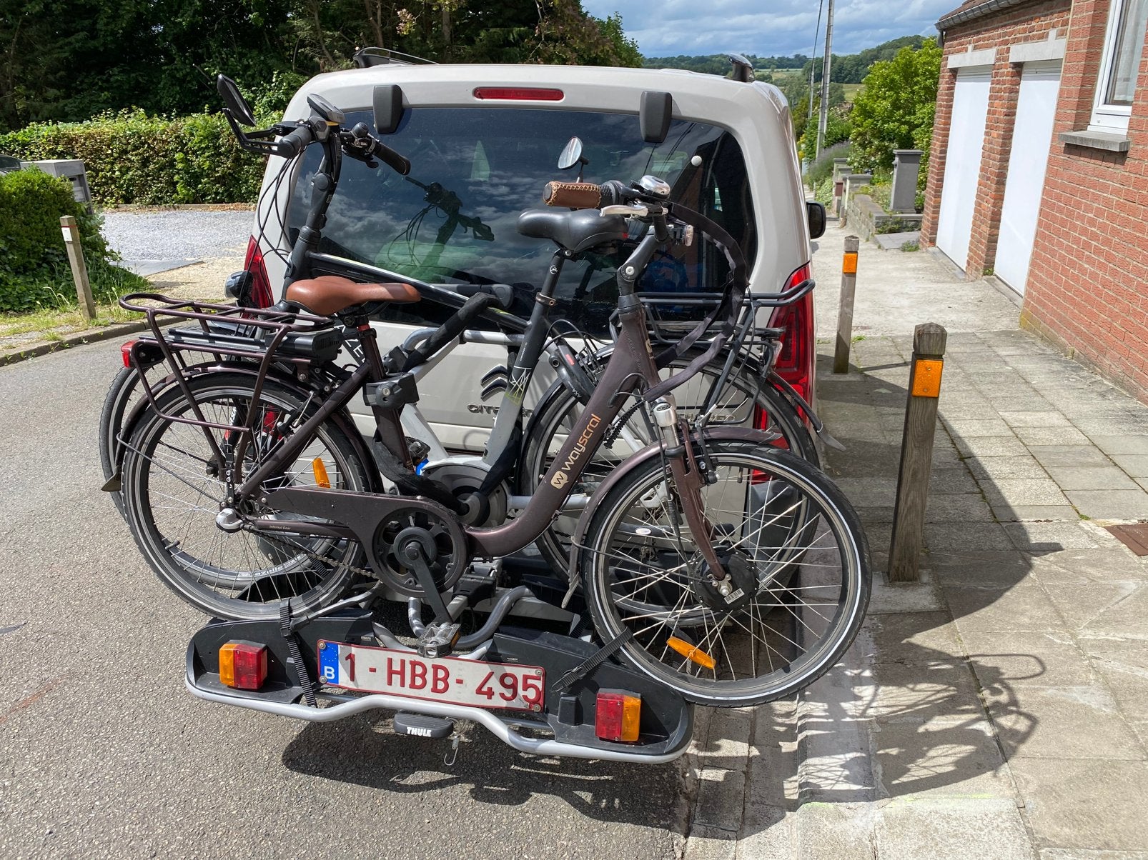 Porte vélo, tuiles plus deux vélo, Autos : Divers, Porte-vélos, Enlèvement, 2 vélos, Accessoire porte-vélos, Vélo électrique