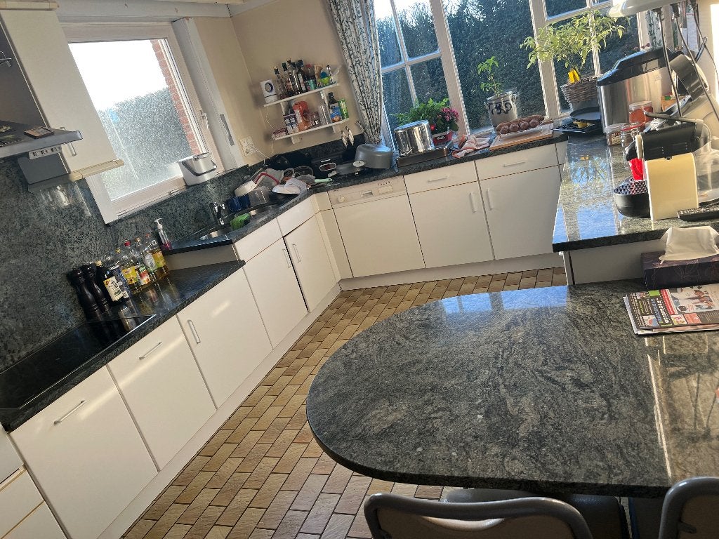 GRATIS !  Keuken - Marmer, Huis en Inrichting, Ophalen, Gebruikt, Overige typen, Graniet of Steen