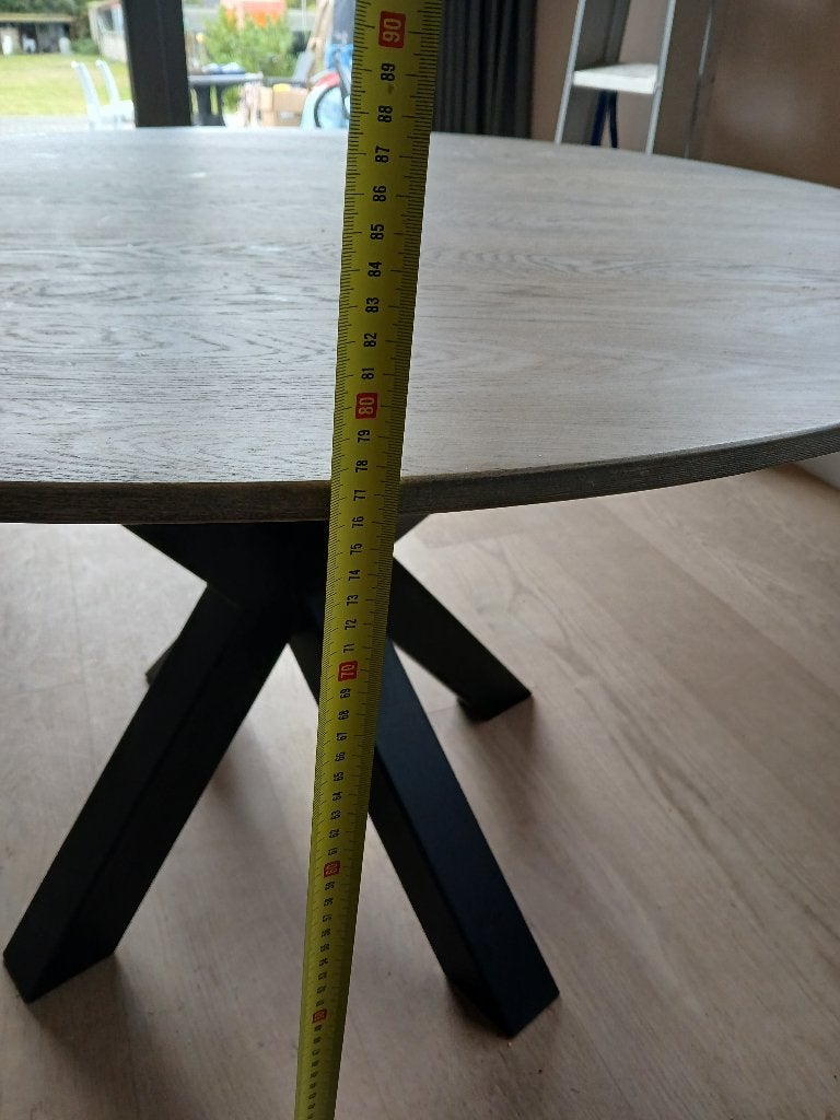 Te koop ronde tafel, 100 à 150 cm, Quatre personnes, Rond, Comme neuf