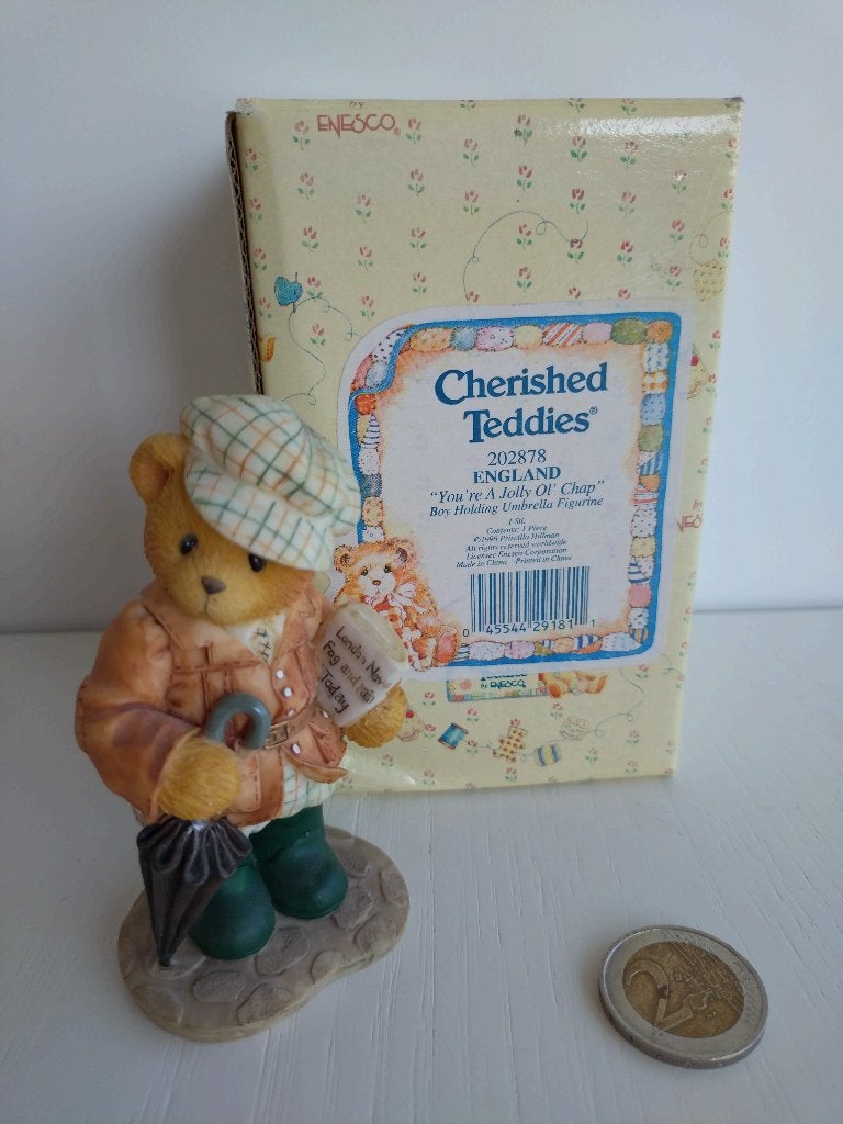 Cherished teddies - William, Collections, Ours & Peluches, Enlèvement ou Envoi, Comme neuf, Statue, Cherished Teddies