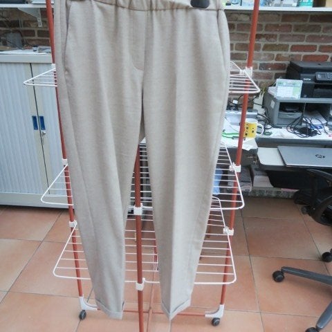 Broek nieuw beige elast. taille Antonelli mt 40 (it 44), Maat 38/40 (M), Beige, Nieuw, Ophalen of Verzenden