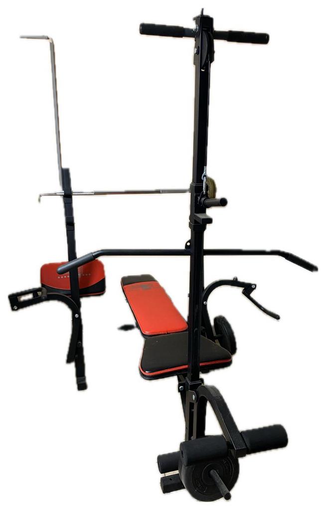 Home trainer, banc de musculation avec accessoires, Ophalen, Zo goed als nieuw
