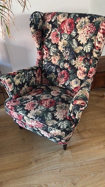Fauteuil Ikea Strandmon, 75 à 100 cm, Comme neuf, Enlèvement, 50 à 75 cm