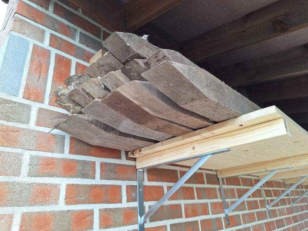 Azobe palen 6x6x200, Ophalen, Gebruikt, Palen, Hardhout