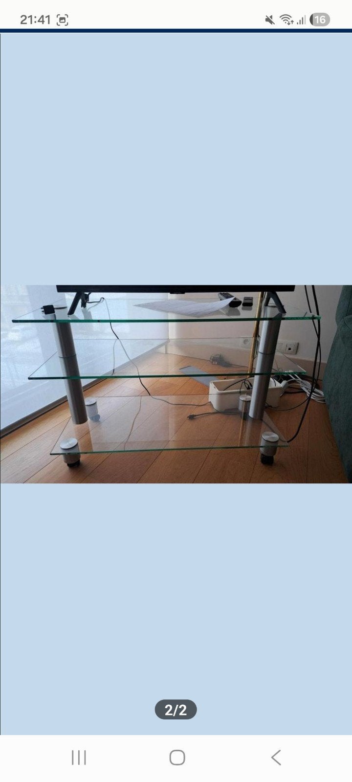 table roulante pour tv (non comprise...), Neuf, 25 à 50 cm, Moins de 100 cm, Verre