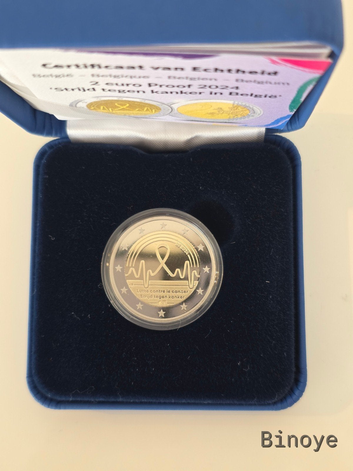 2€ Belgique 2024 Proof – Lutte contre le cancer, Timbres & Monnaies, Monnaies | Europe | Monnaies euro, Enlèvement ou Envoi, Belgique