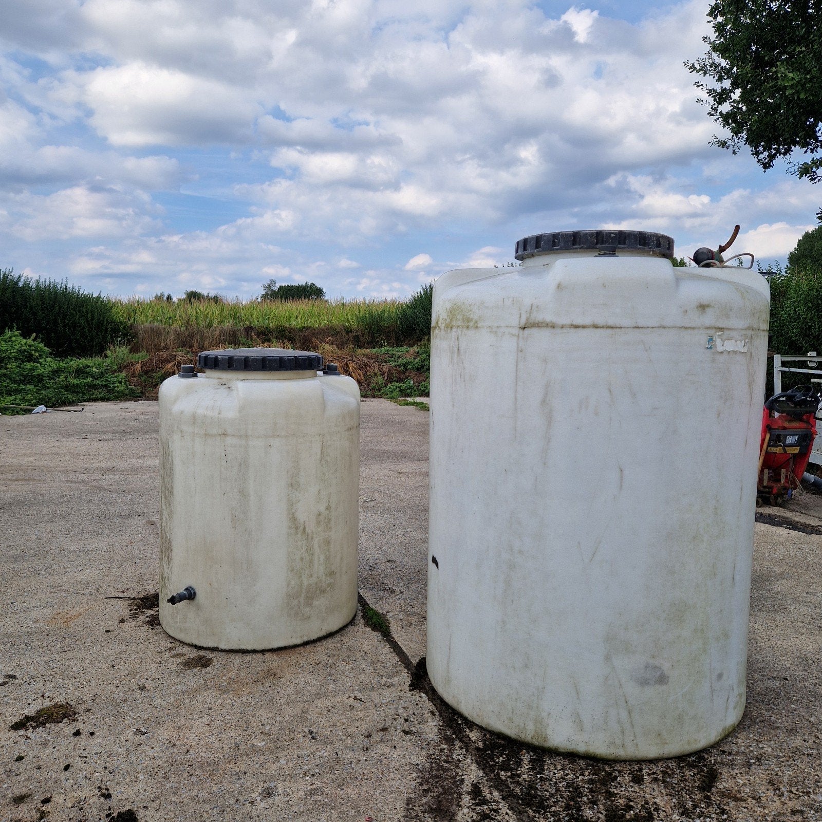 vaten kunstof, 150 liter of meer, Ophalen, Gebruikt, Kunststof