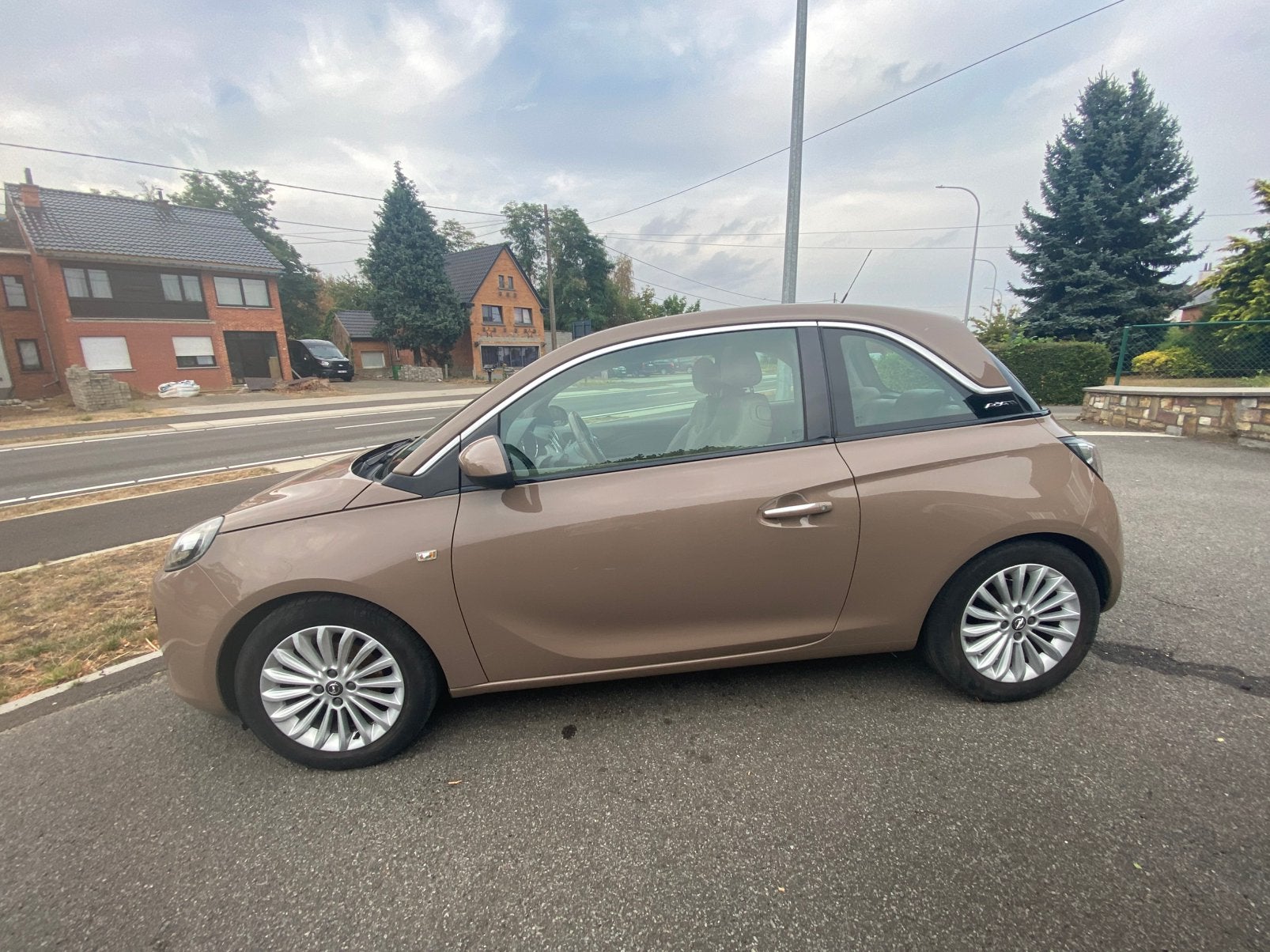 Opel Adam Glam : perfecte staat 3 deurs luxe uitvoering, Auto's, Opel, Voorwielaandrijving, ADAM, Beige, 4 cilinders