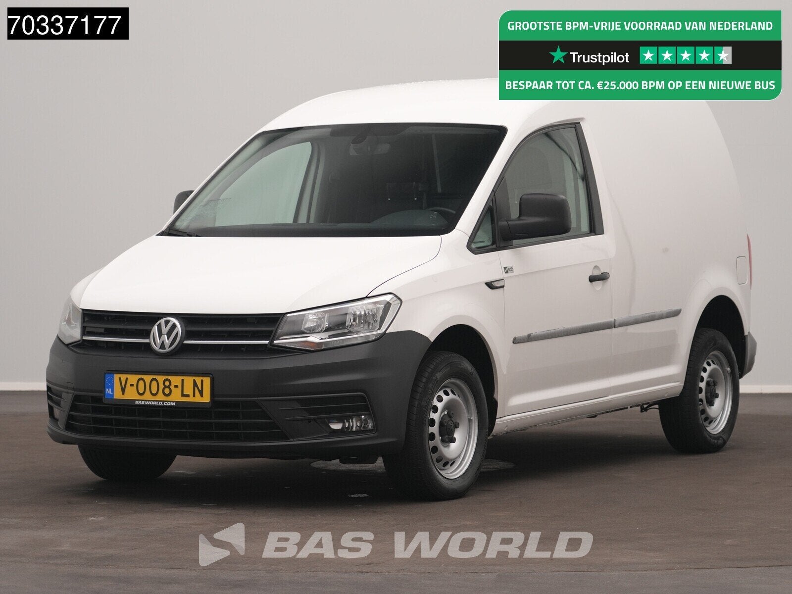 Volkswagen Caddy 122pk 4X4 Airco Navi Cruise Parkeersensoren, Autos, Achat, Euro 6, Entreprise, 2 places