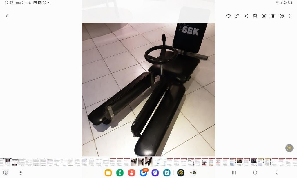 Stretchbank voor spreidzit (vechtsporten), Ophalen, Gebruikt, Taekwondo, Vechtsportmaterialen