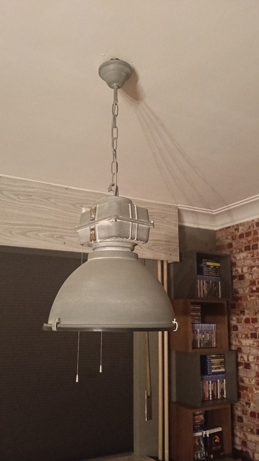 industriële hanglamp, Huis en Inrichting, Lampen | Hanglampen, Ophalen, Gebruikt, Industriële, Metaal