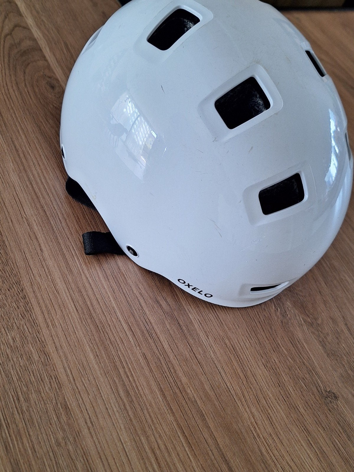 fietshelm kind (52-55cm) - wit, Fietsen en Brommers, Gebruikt, Jongen of Meisje, Oxelo, Ophalen