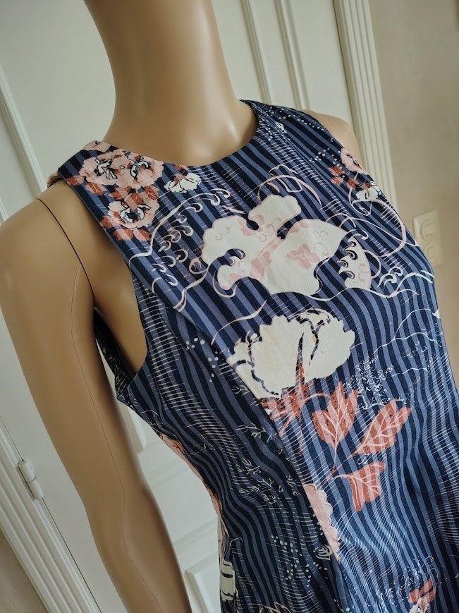 Vintage bloemen zomer jurk, Kleding | Dames, Maat 38/40 (M), Zo goed als nieuw, Knielengte, Vintage .