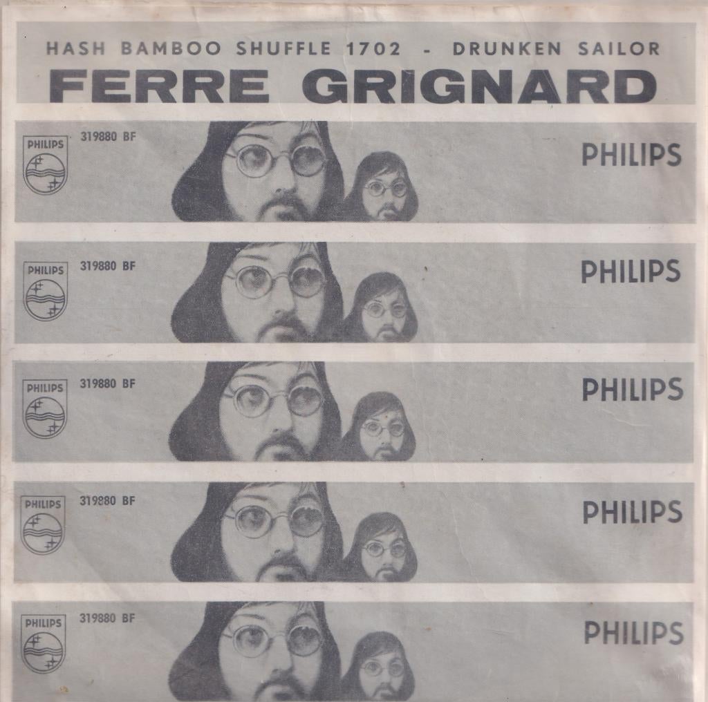 Ferre Grignard – Hash Bamboo Shuffle 1702 / Drunken sailer, Enlèvement ou Envoi, Single, Utilisé, Pop